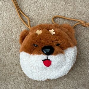 ACCOMMODE little puppy fluffy purse bag